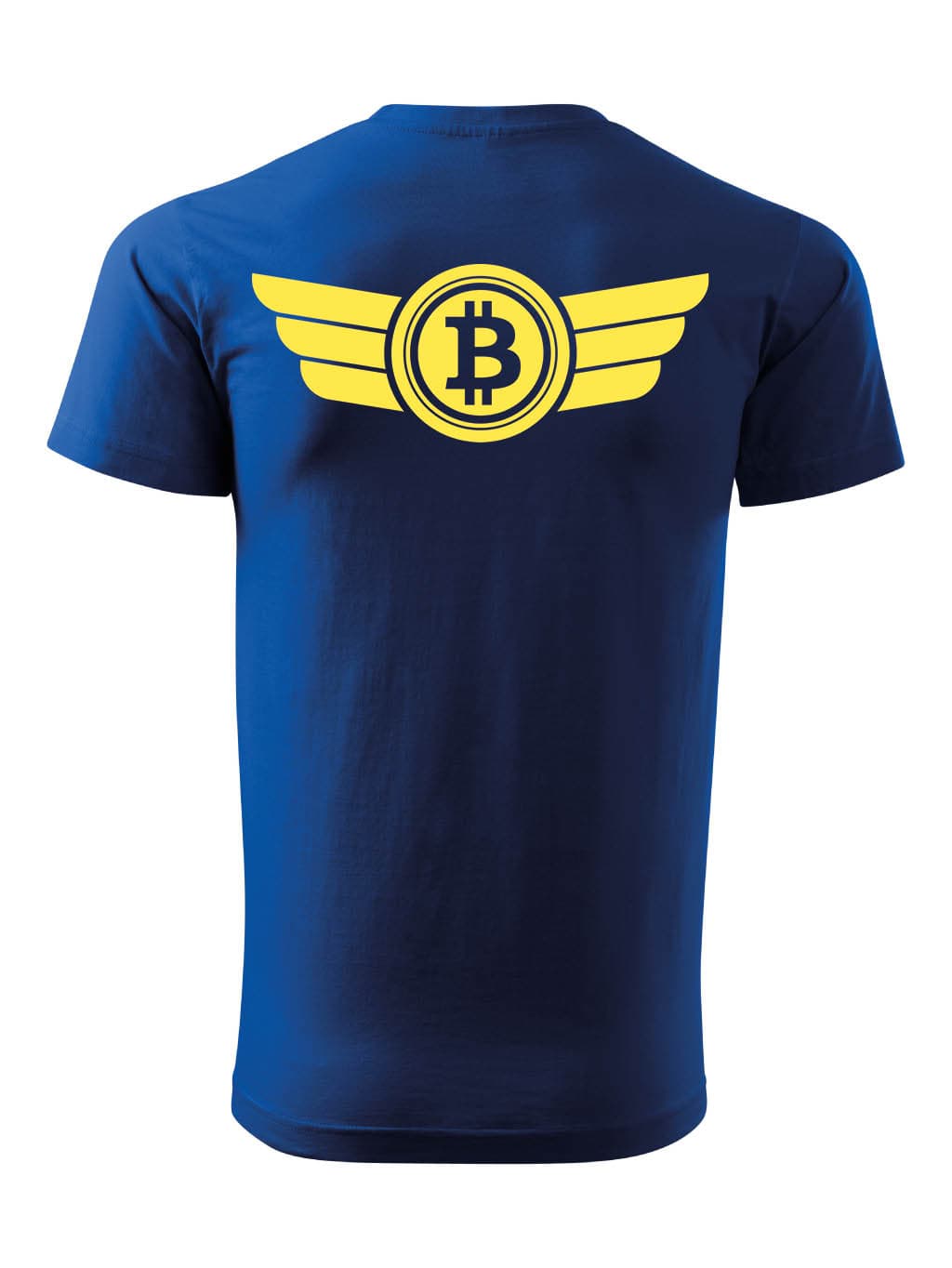 Tričko s potiskem Bitcoin Logo Wings