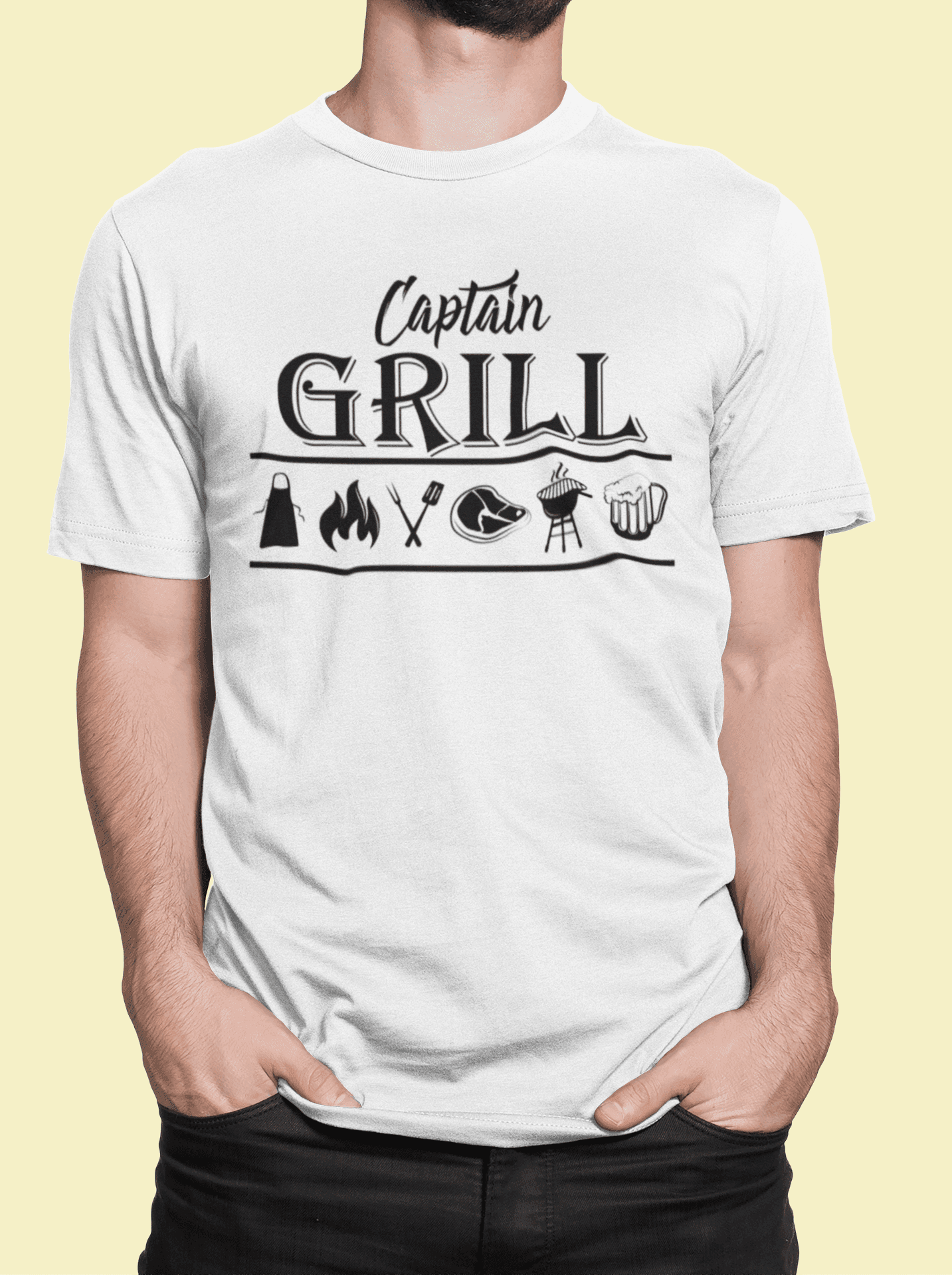 Tričko s potiskem Captain Grill