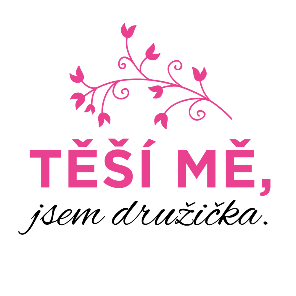 tesi me jsem druzicka NA SVETLY TEXTIL