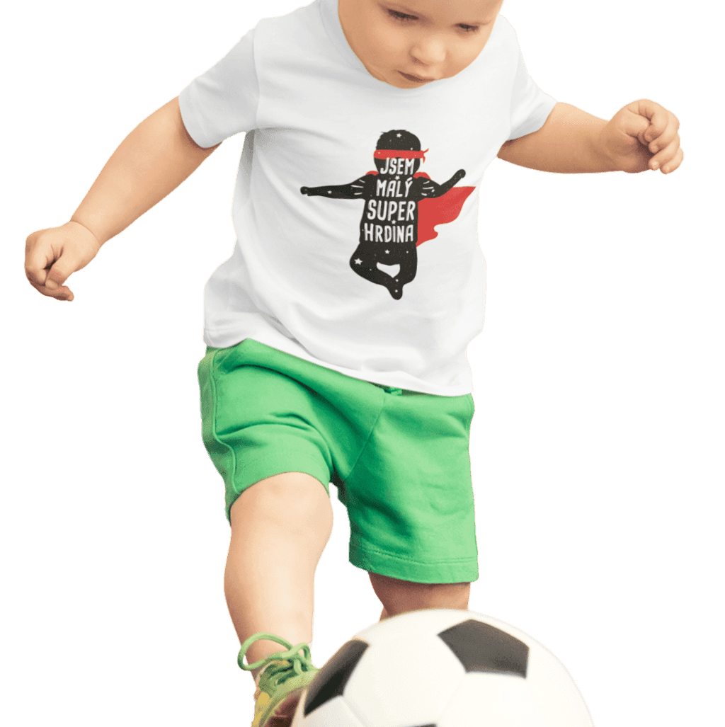 transparent mockup of a little boy wearing a t shirt and playing with a soccer ball 43082 r el2 (2)