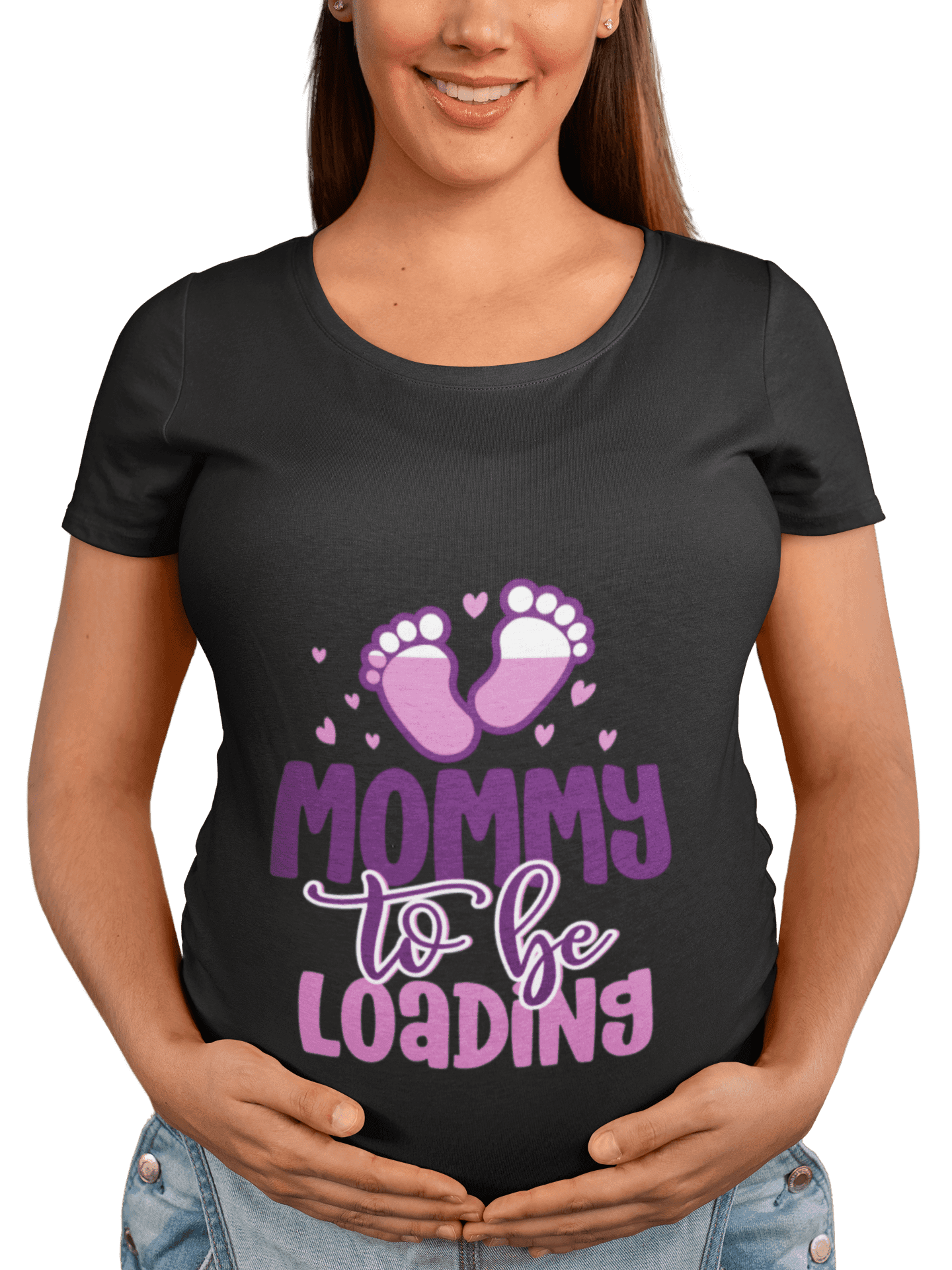 transparent t shirt mockup of a happy pregnant woman 26669 min