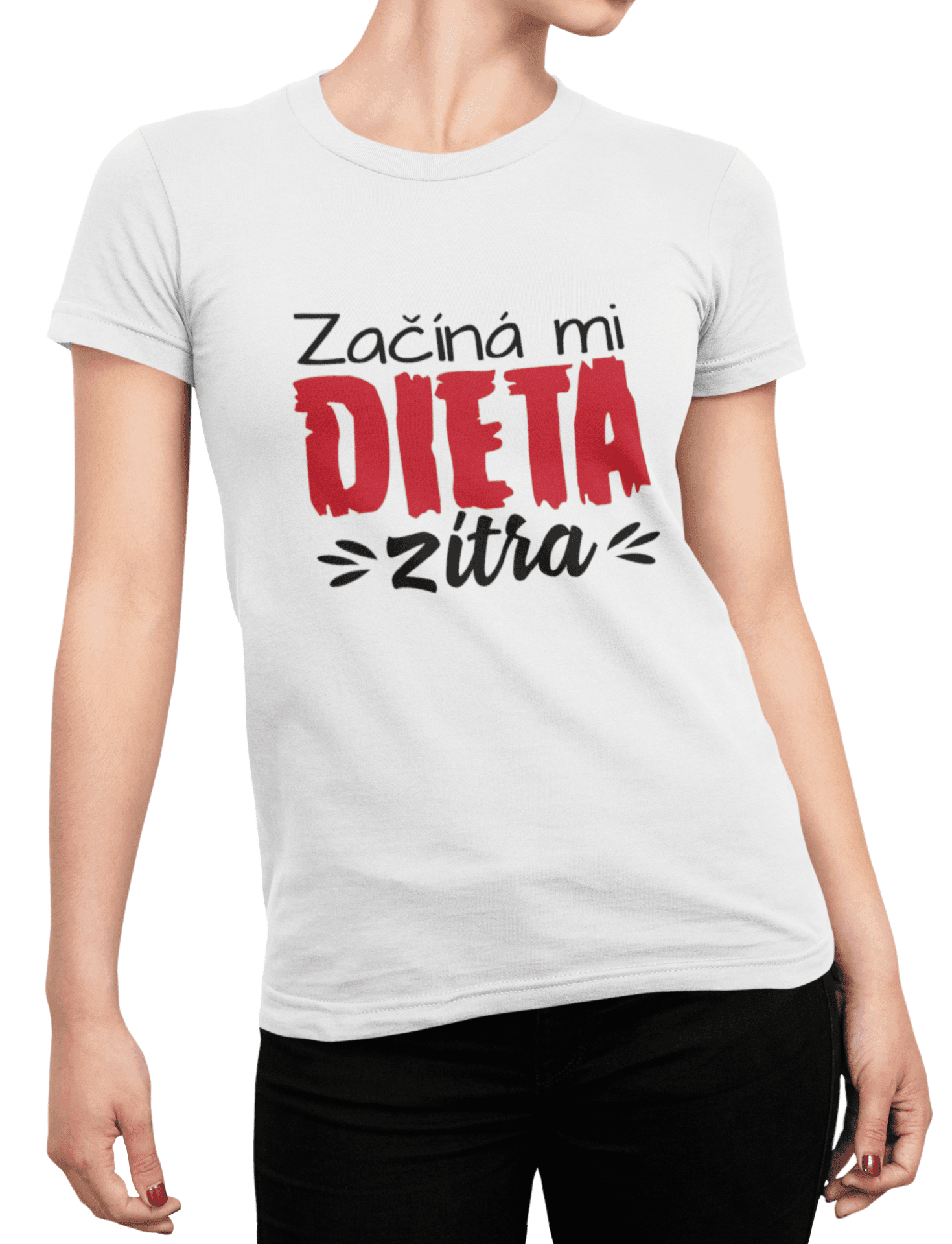 t shirt mockup of a woman posing with cropped face 87 el min