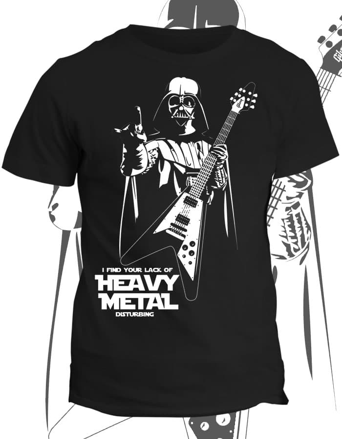Tričko s potiskem  Darth Metal