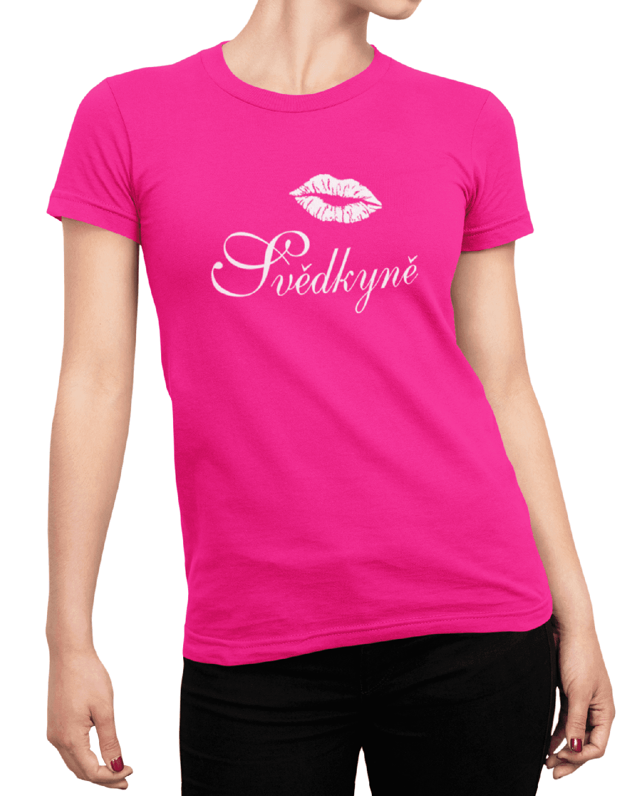 t shirt mockup of a woman posing with cropped face 87 el (3) min