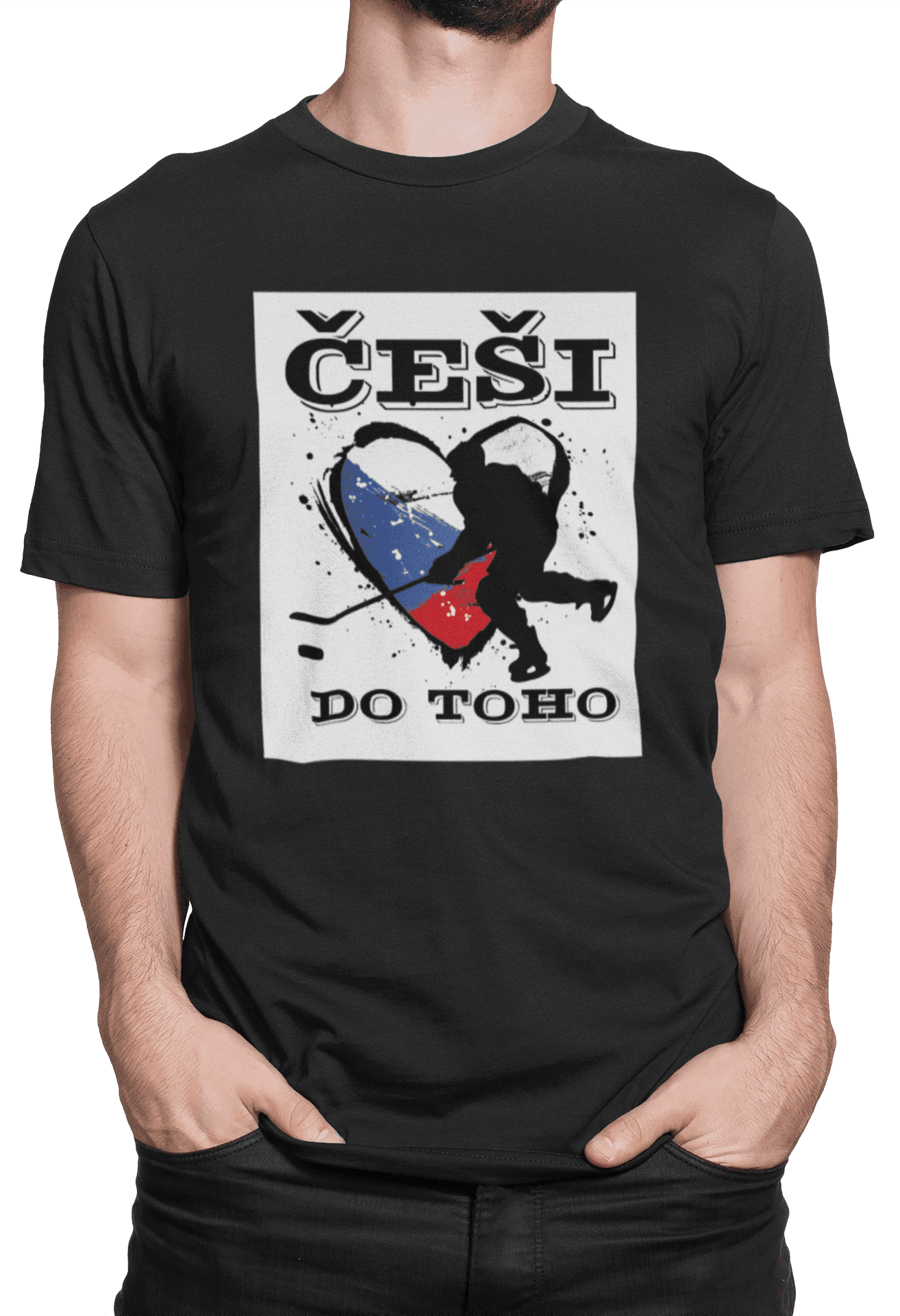 Tričko s potiskem Češi do toho 2