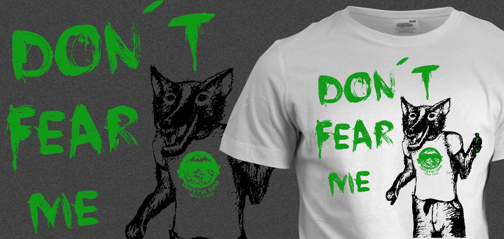 Tričko s potiskem Don´t fear me