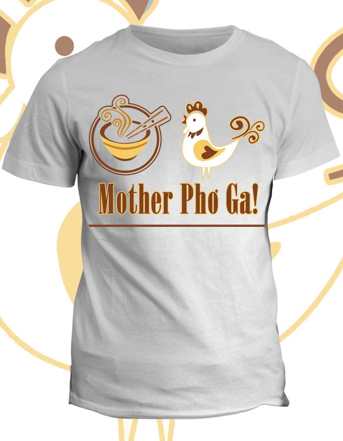 Tričko s potiskem Mother Pho Ga