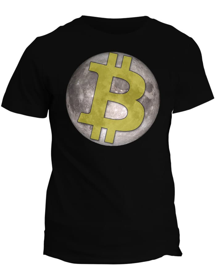 Tričko s potiskem Bitcoin to the Moon