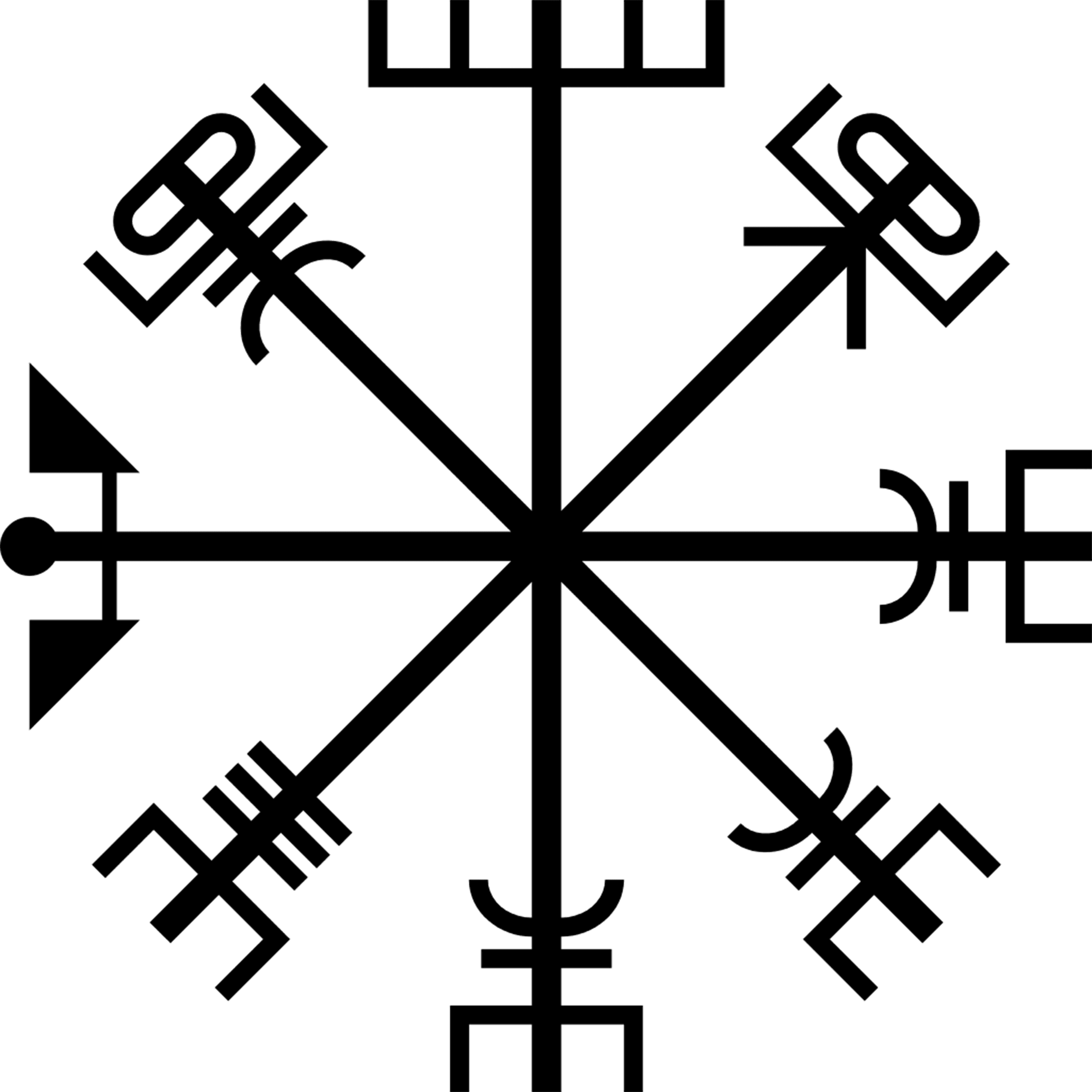 vikings symbol černé min
