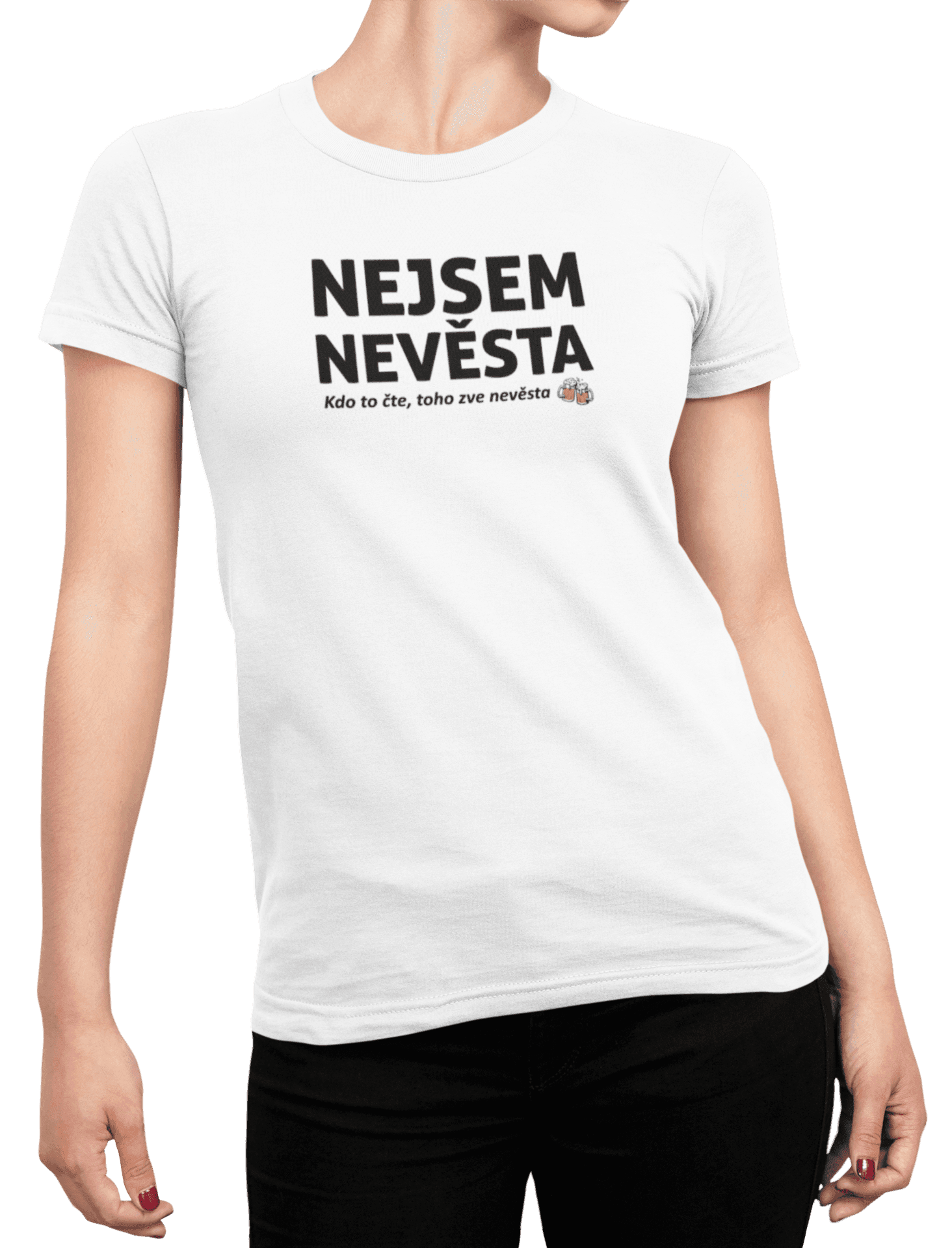 Tričko s potiskem Nejsem nevěsta