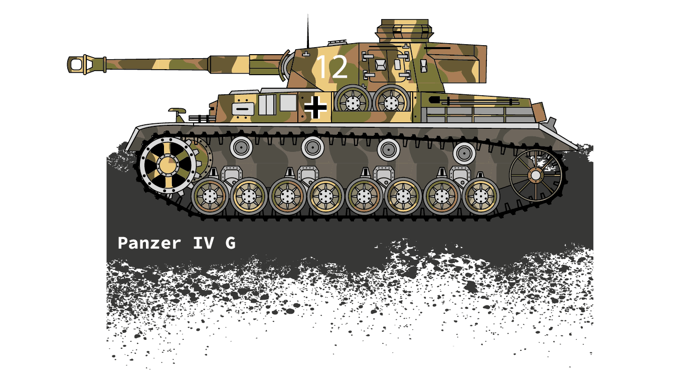 min Panzer IV G tmavy