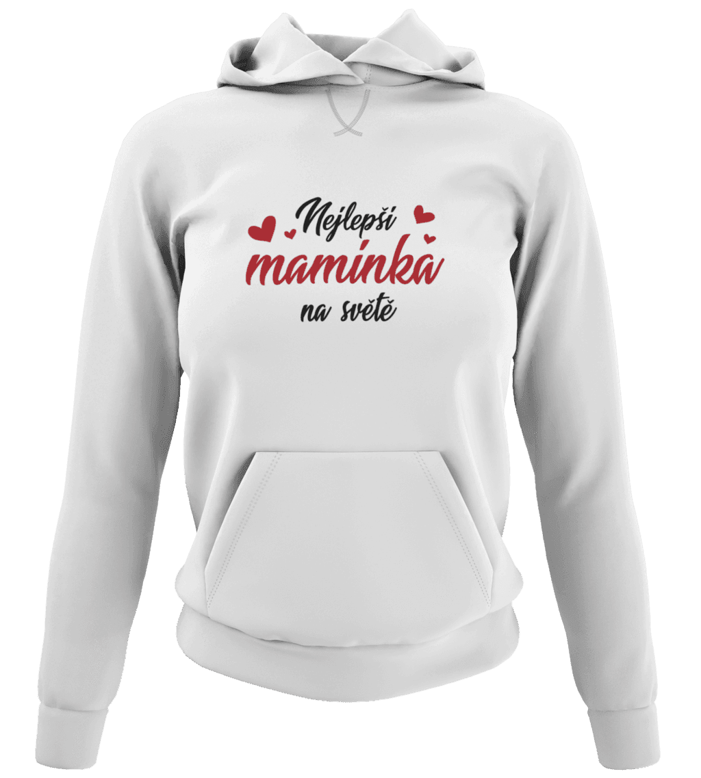 front view mockup of a women s ghosted hoodie 4434 el1 (2)