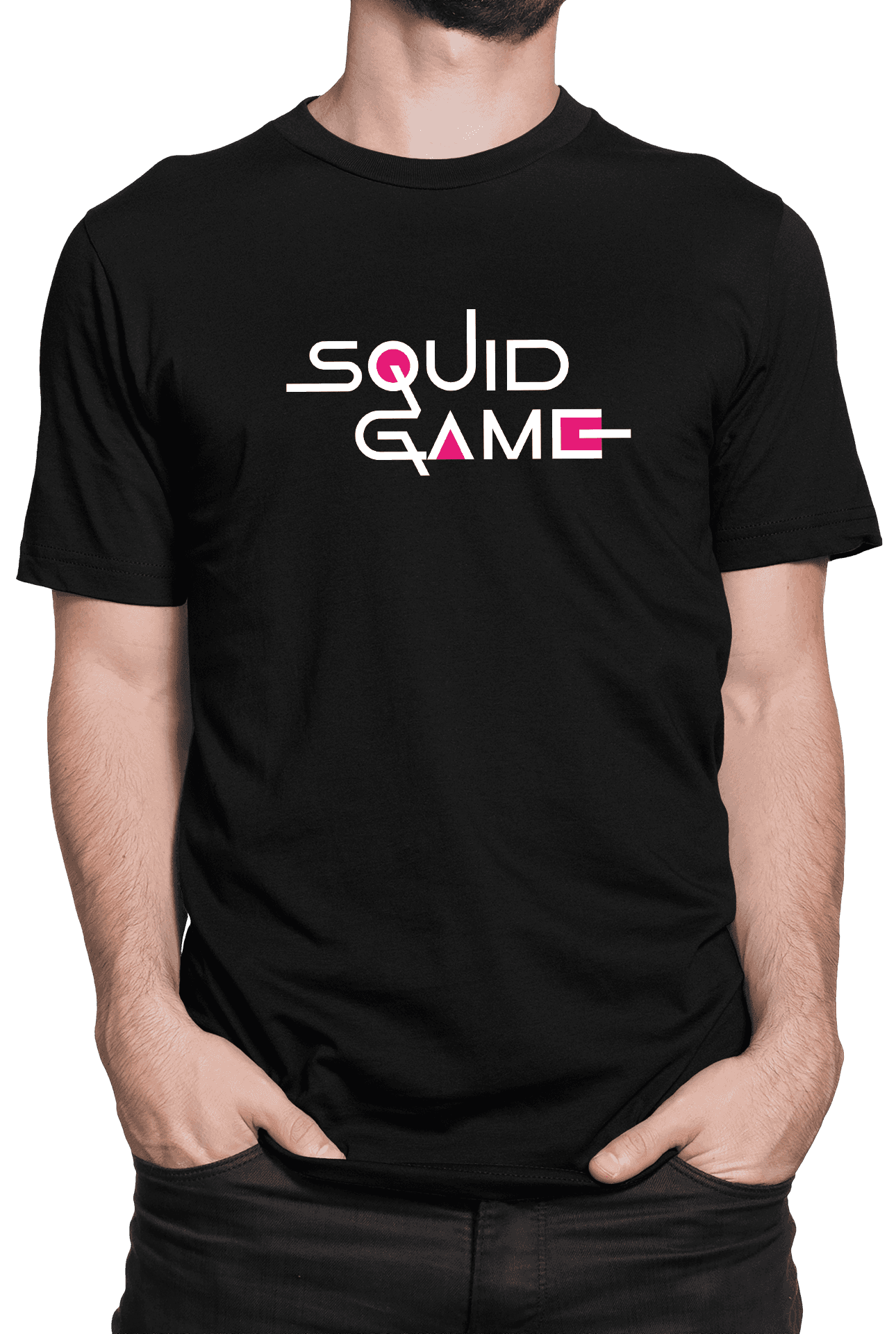 Tričko s potiskem Squid Game logo