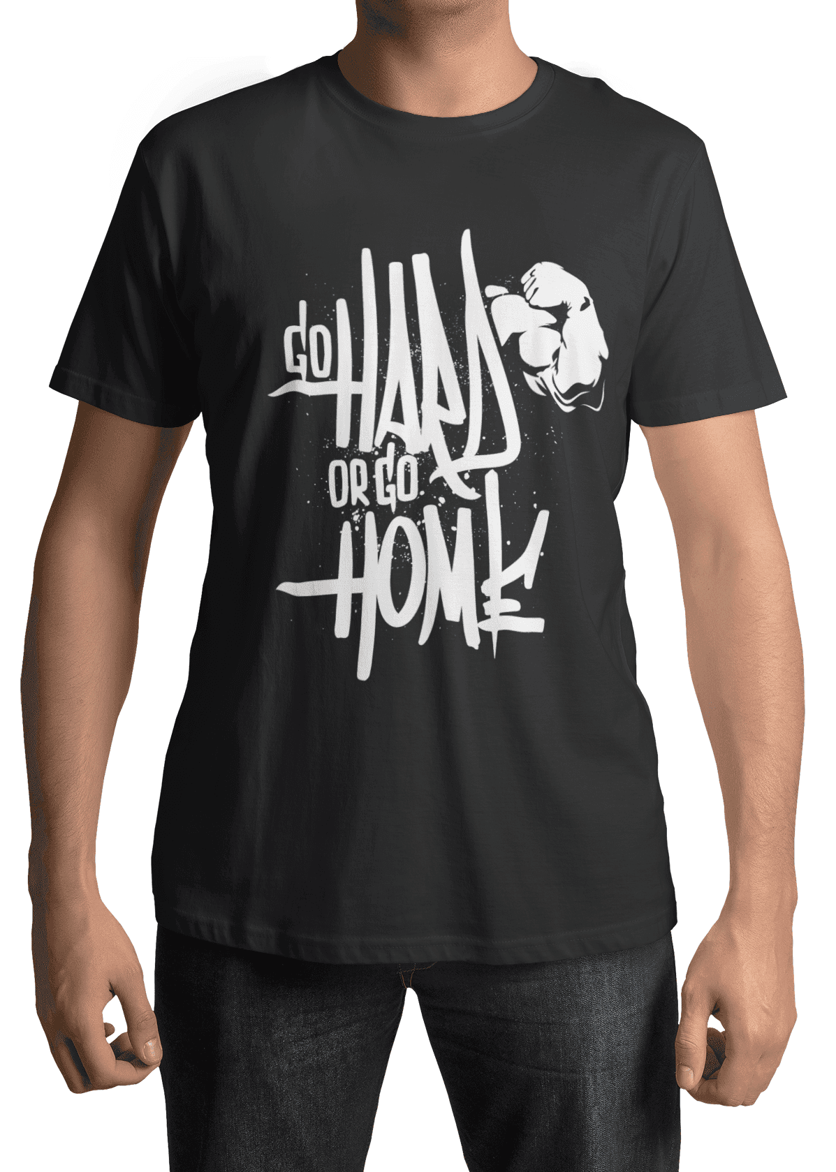 cropped face mockup of a man wearing a t shirt and posing against a plain backdrop 4412 el1 min
