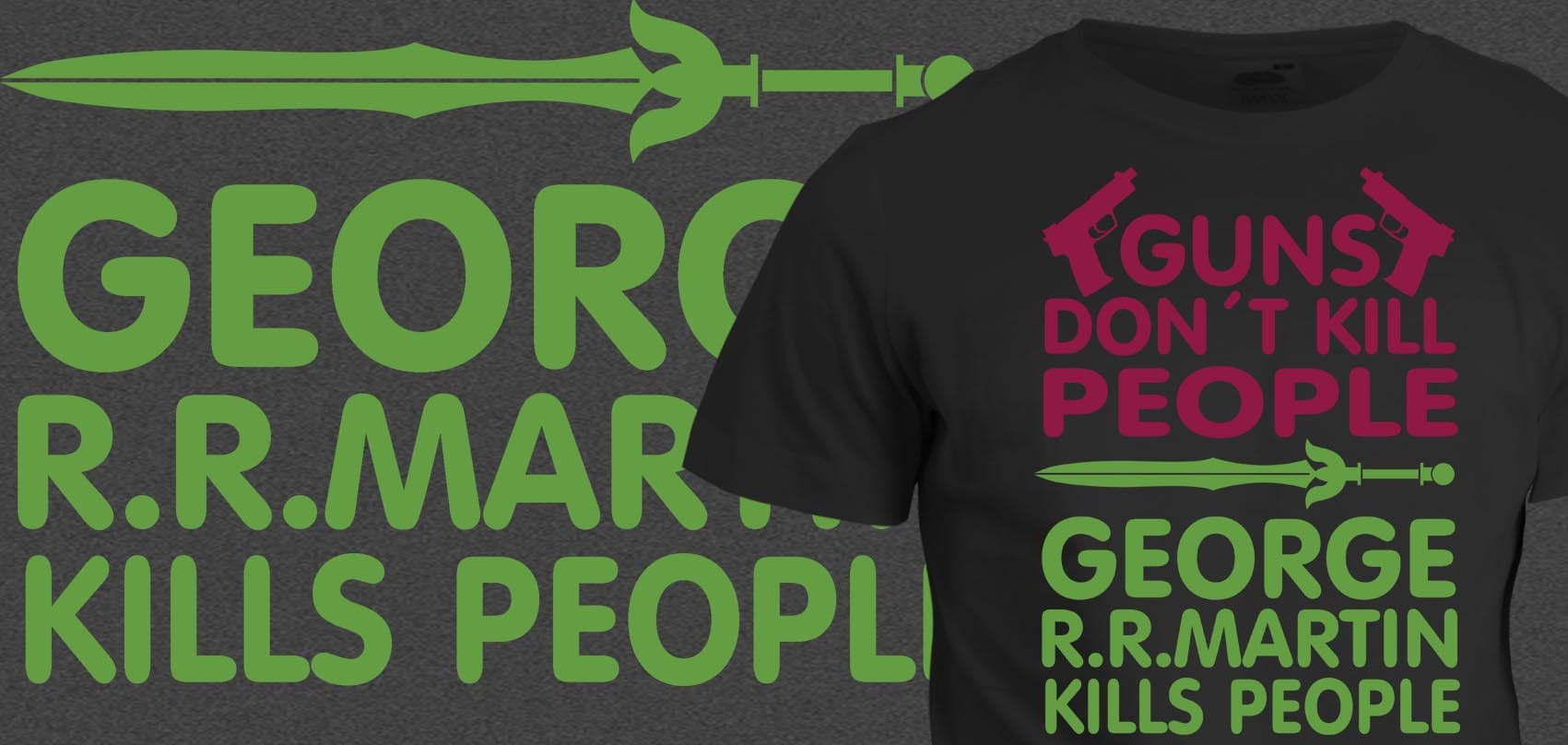 Tričko Game of Thrones - Guns dont kill people