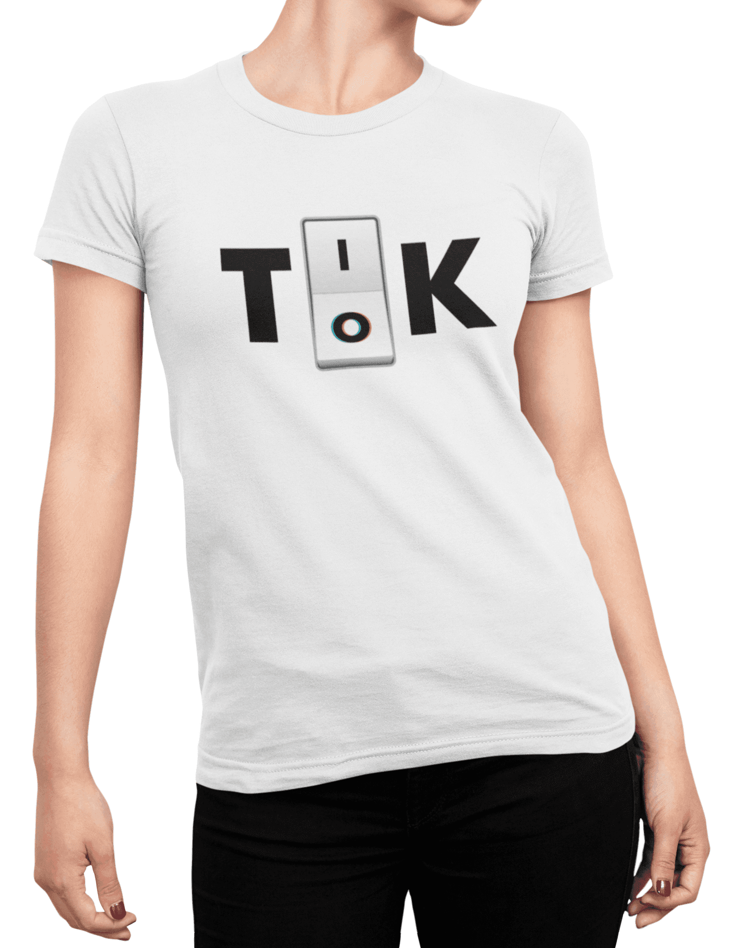 t shirt mockup of a woman posing with cropped face 87 el min