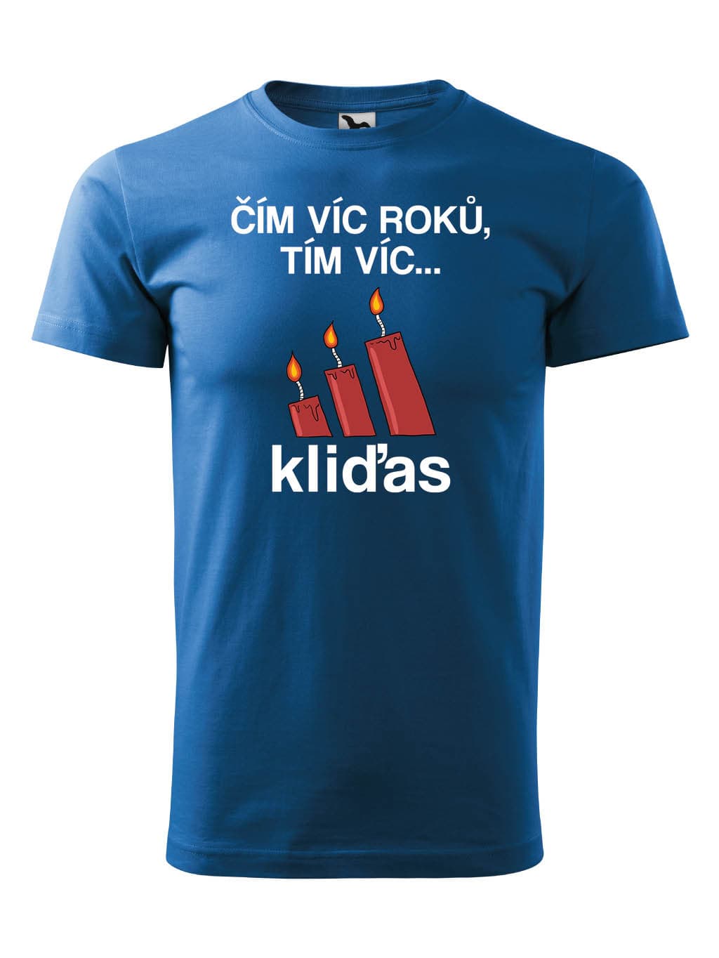 Tričko s potiskem Víc kliďas