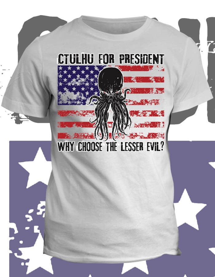 Tričko s potiskem Ctulhu for president