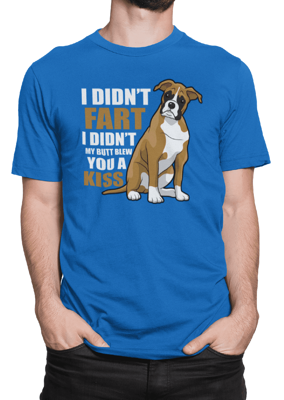 Tričko s potiskem Boxer dog fart