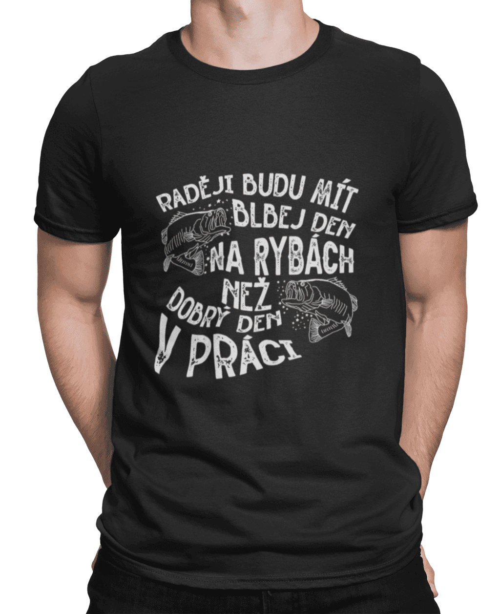 mockup of a man wearing a customizable t shirt against a plain color backdrop 1422 el (1) min (6)