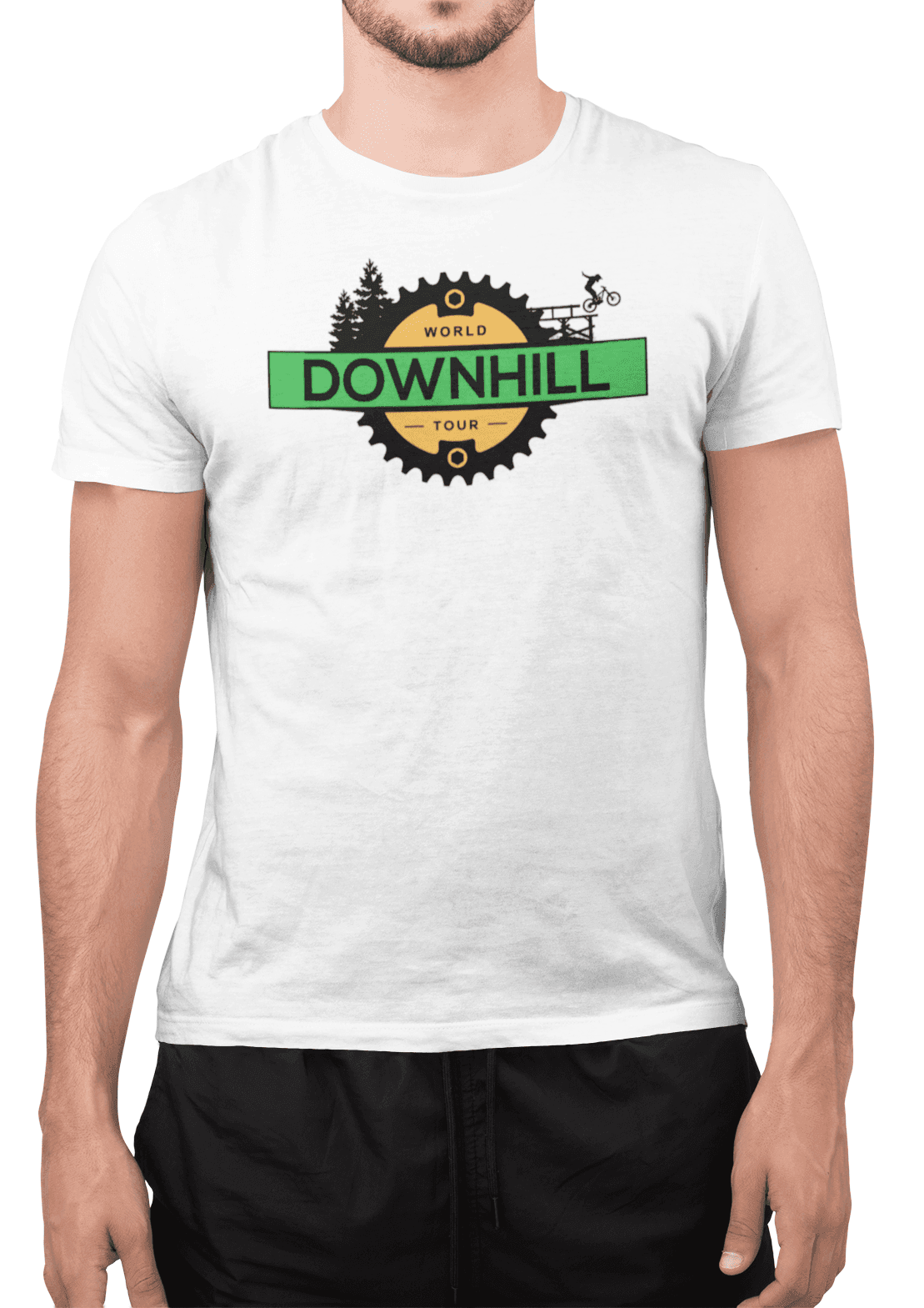 Tričko s potiskem Downhill world tour