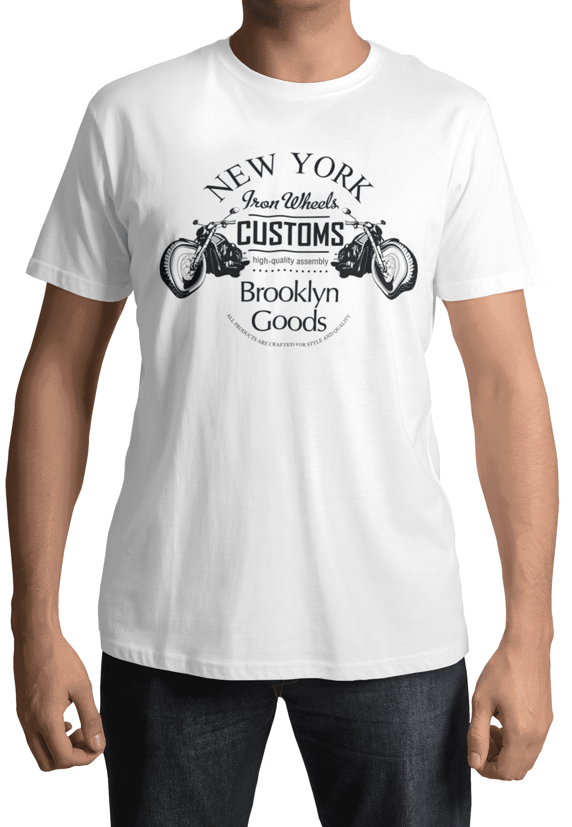 Tričko s potiskem Brooklyn goods