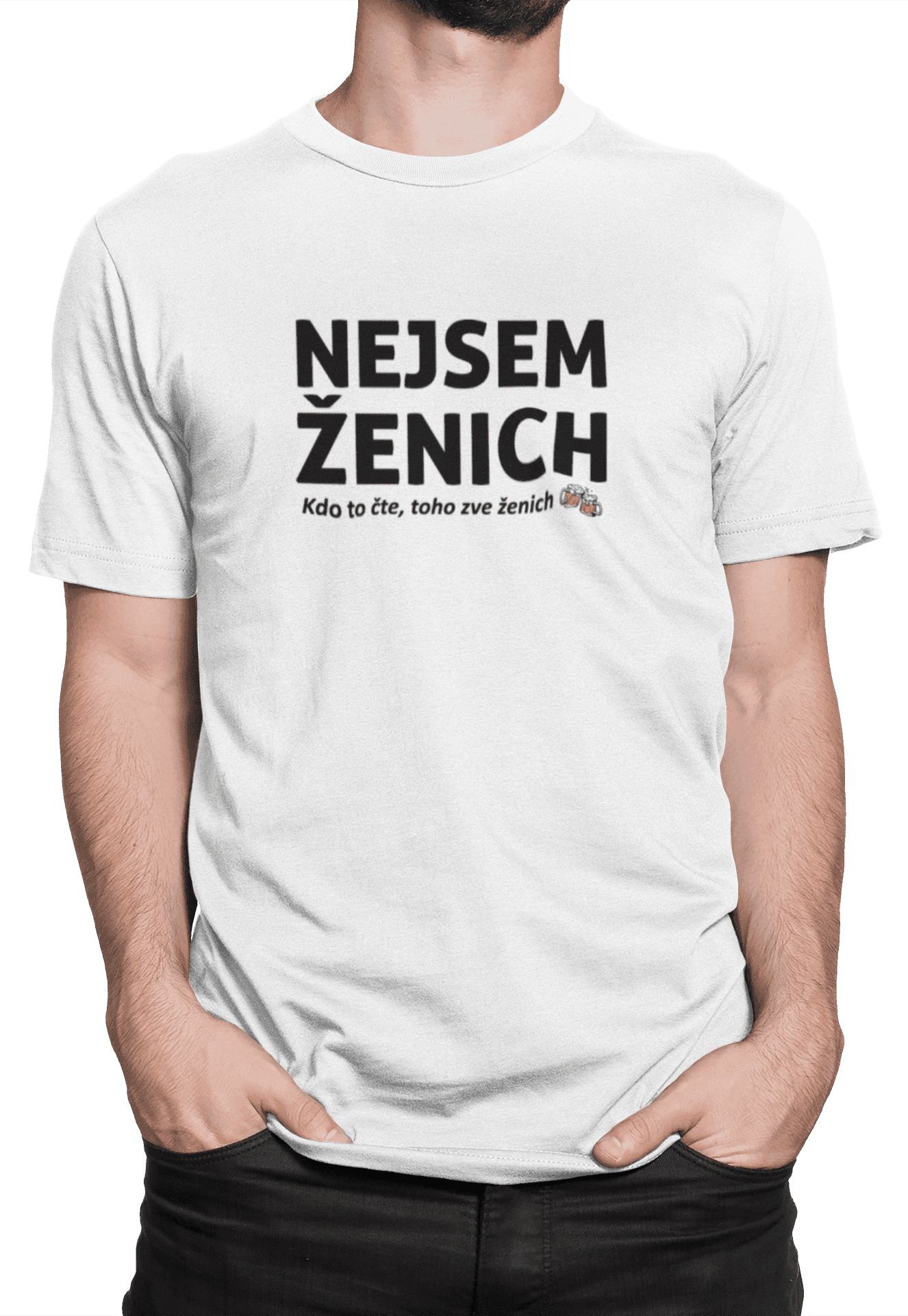 Tričko s potiskem Nejsem ženich