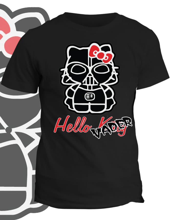 Tričko s potiskem Hello Vader