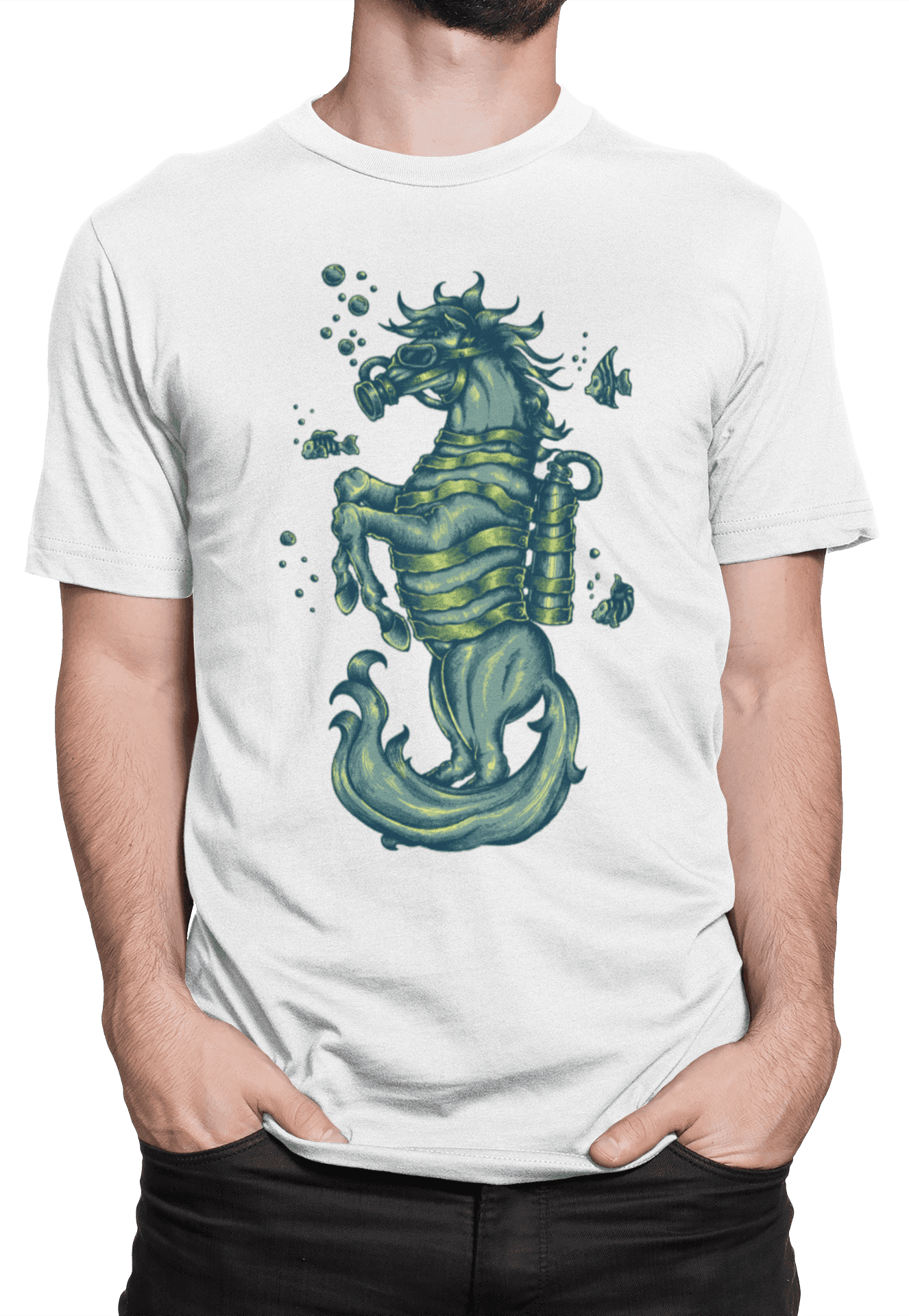 Tričko s potiskem Seahorse