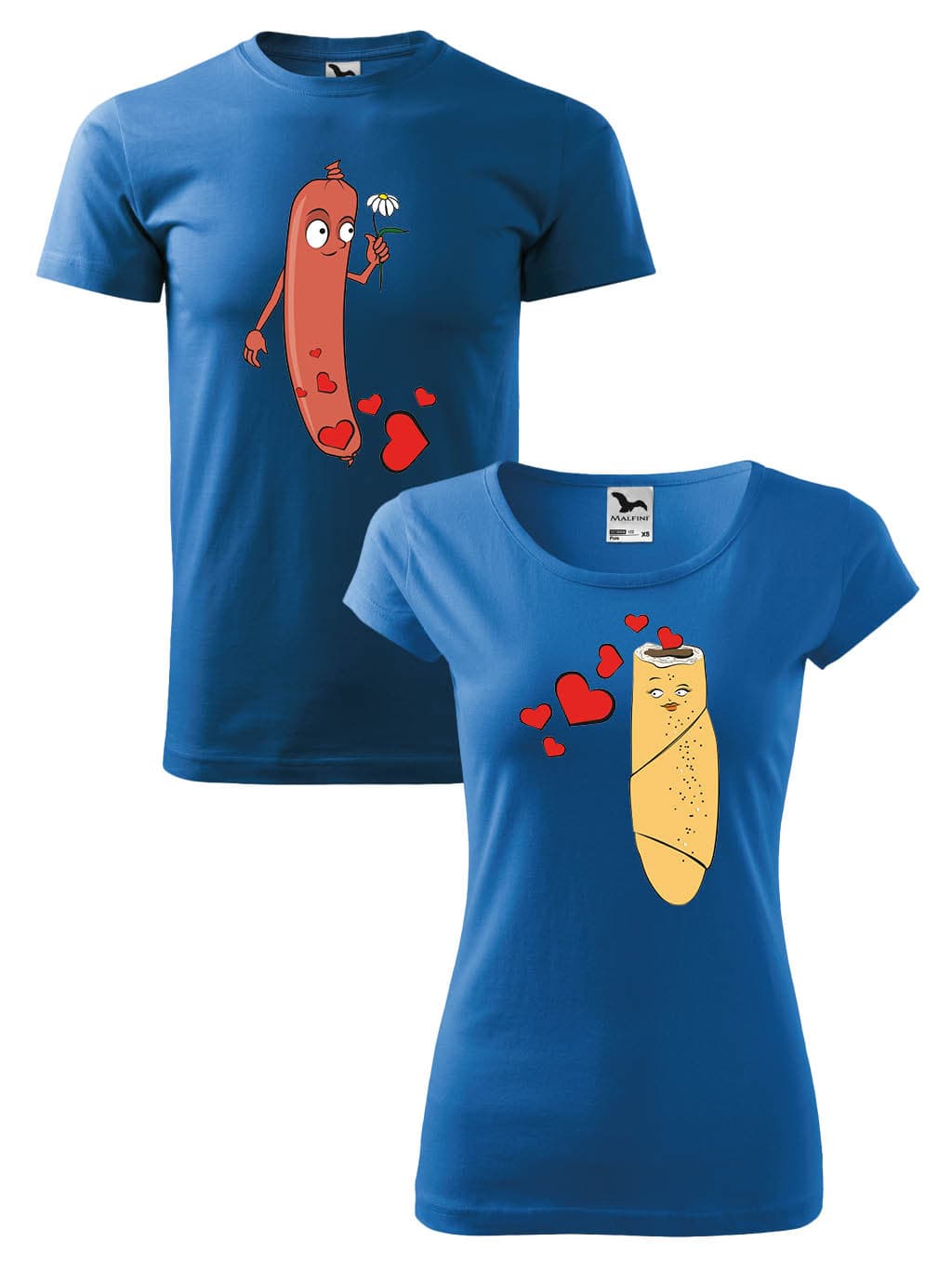Trička pro páry Hot dog