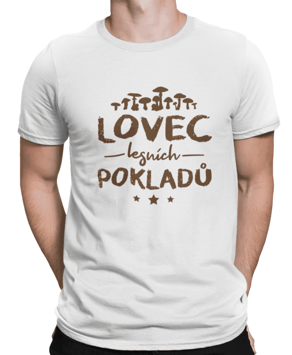 mockup of a man wearing a customizable t shirt against a plain color backdrop 1422 el (16) (1)