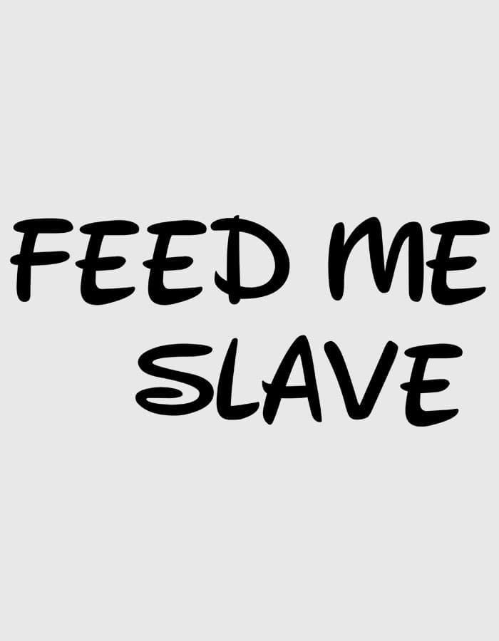 Samolepka na auto Feed me slave