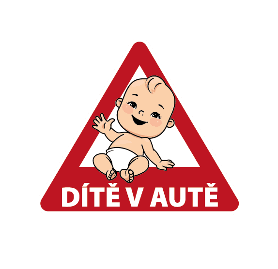 Samolepka na auto Dítě v autě