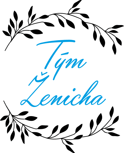 min tým ženicha na světlé