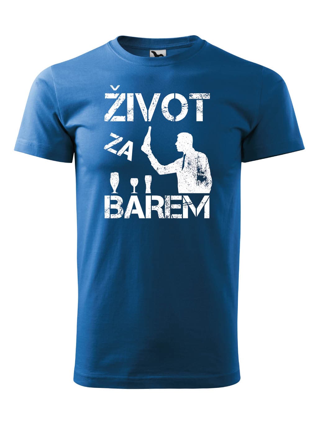 Tričko s potiskem Za barem