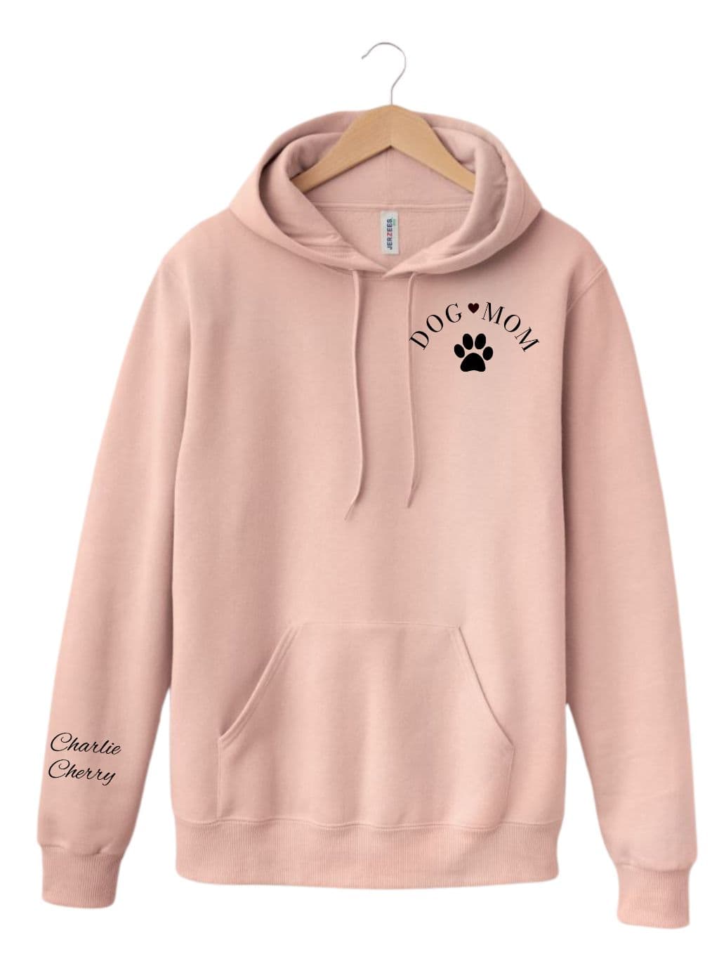 Mikina s výšivkou | Dog mom | černé