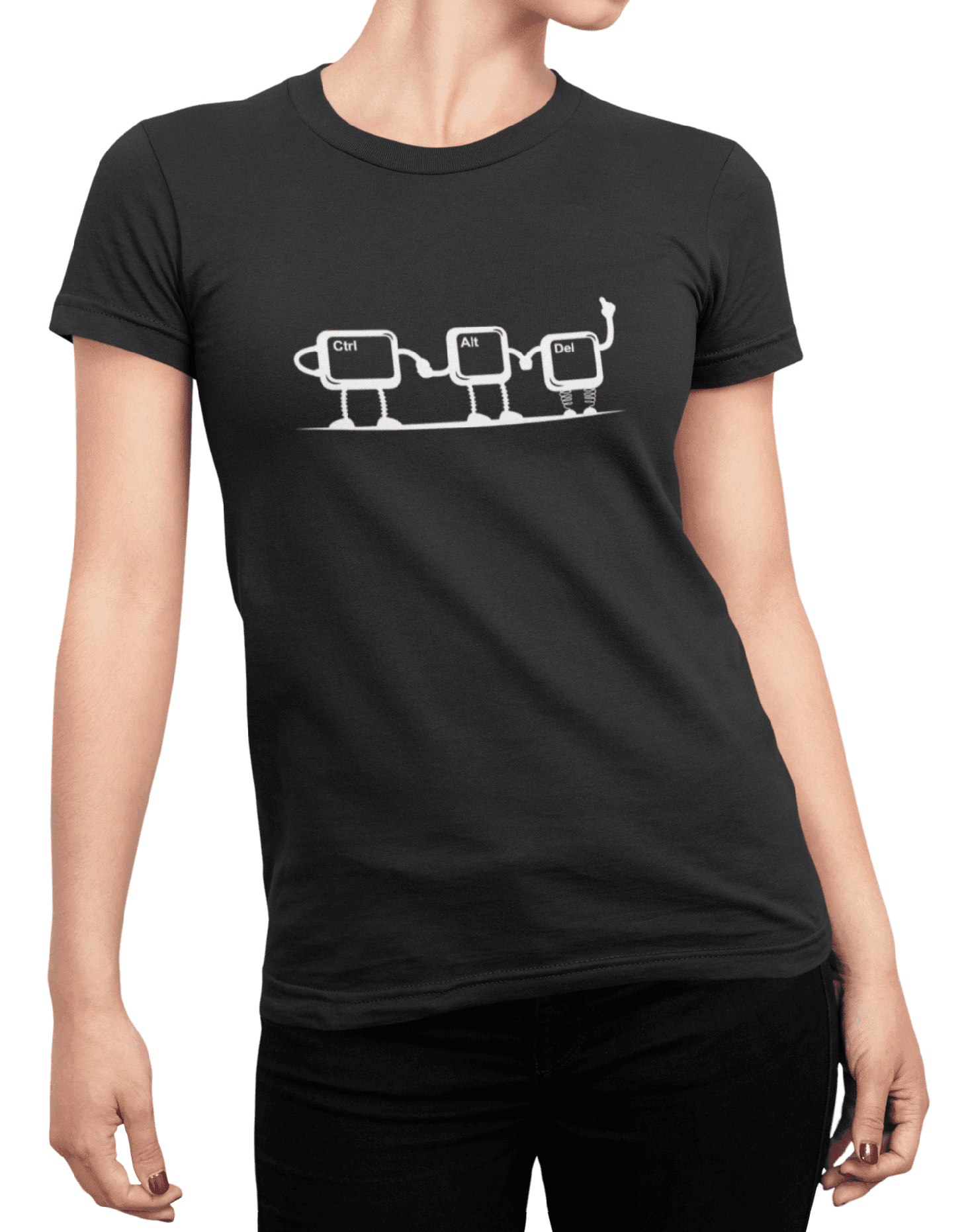 t shirt mockup of a woman posing with cropped face 87 el min