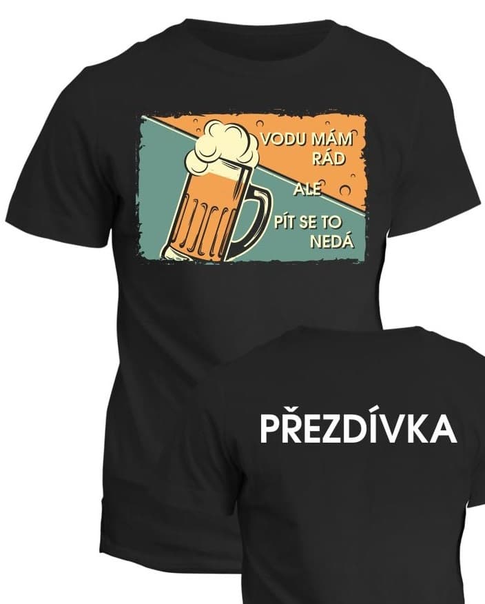 Vodácké tričko Voda se pít nedá