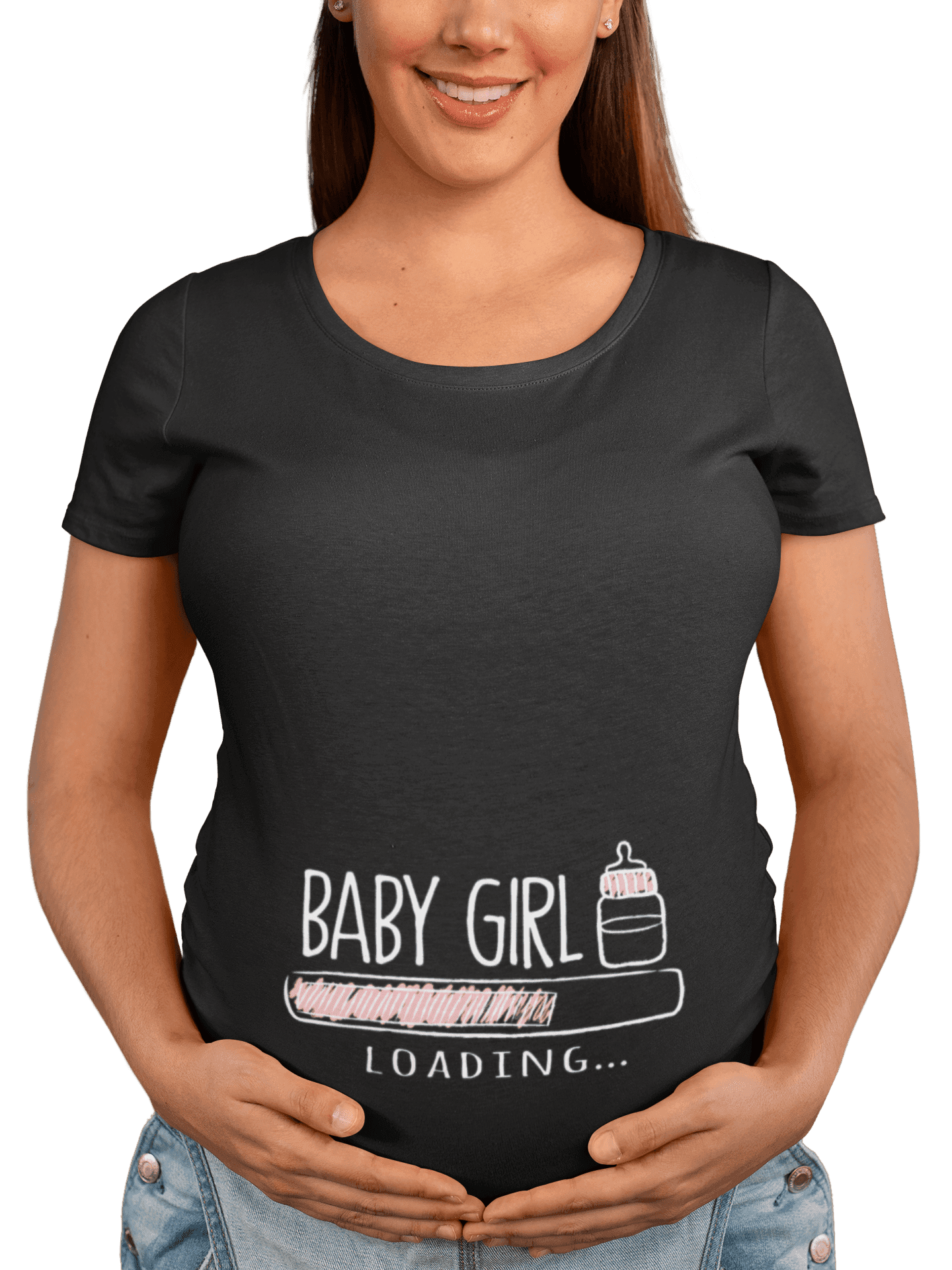 transparent t shirt mockup of a happy pregnant woman 26669 min
