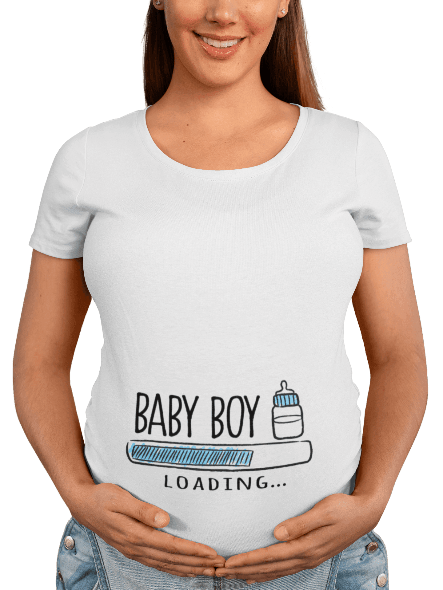 transparent t shirt mockup of a happy pregnant woman 26669 min