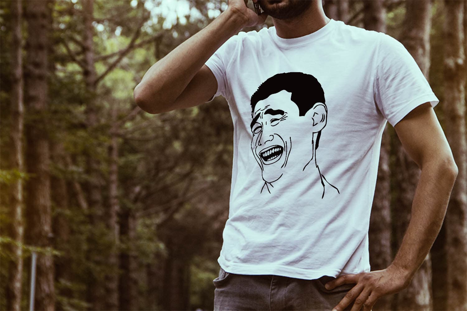 Tričko s potiskem MEME Don´t Care