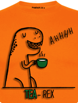Tričko s potiskem Tea Rex