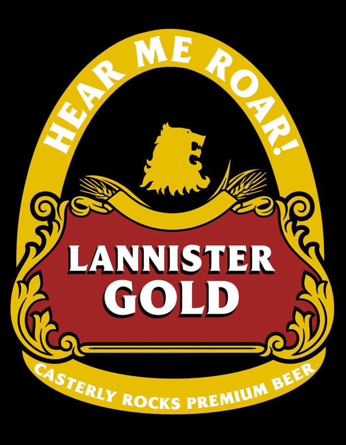 Tričko Game of Thrones - Lannister gold