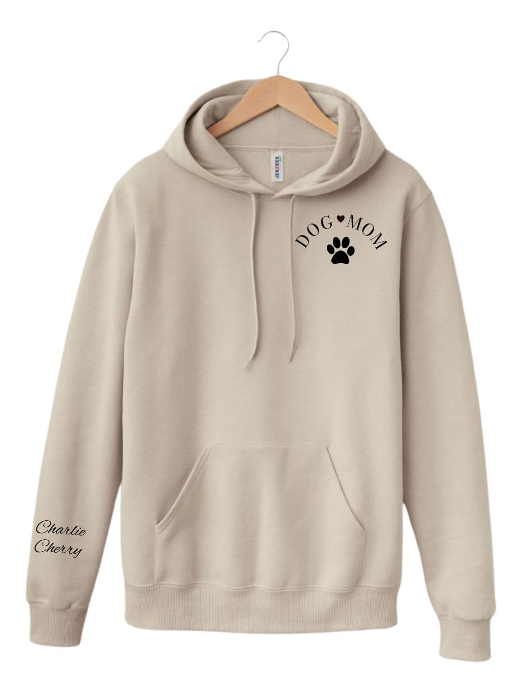 Mikina s výšivkou | Dog mom | černé