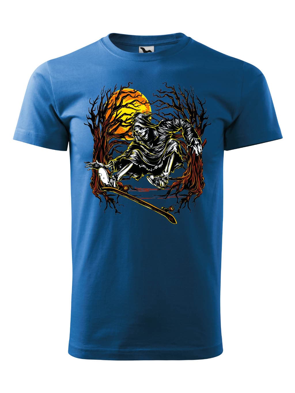Tričko s potiskem Skeleton skate