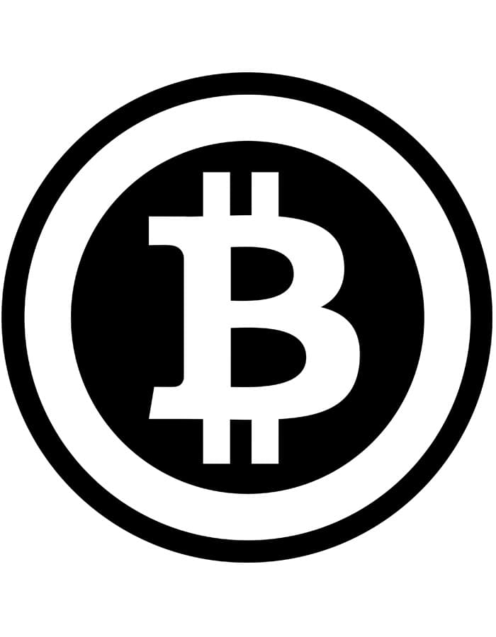 Tričko s potiskem Bitcoin Black Logo