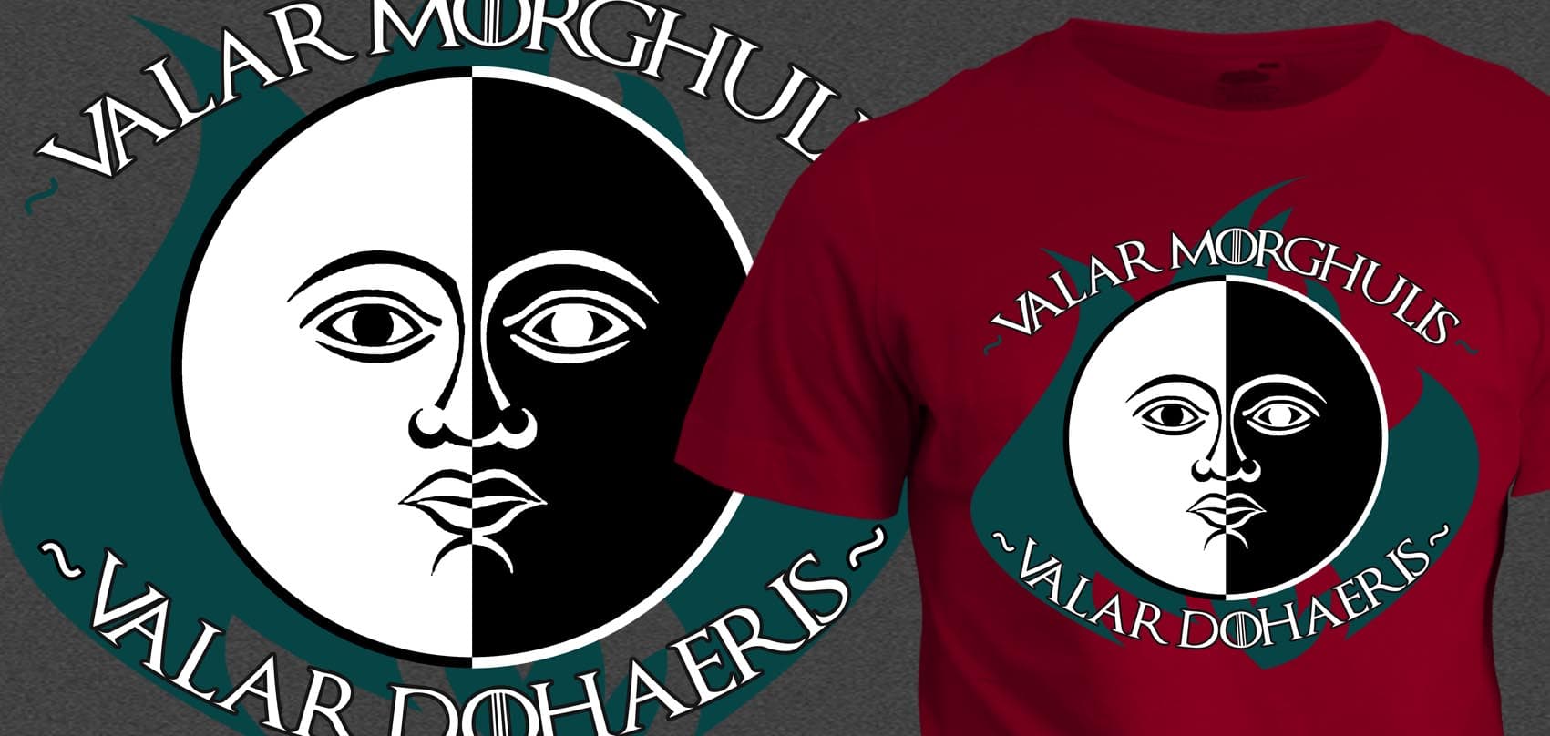 Tričko Game of Thrones - Valar Morghulis - Valar Dohaeris