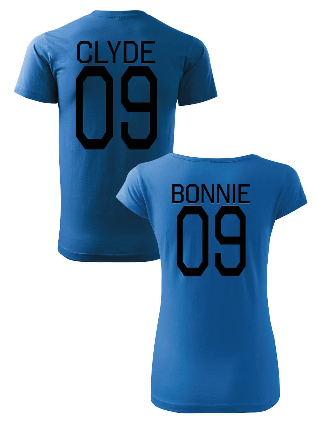 Trička pro páry Bonnie Clyde záda