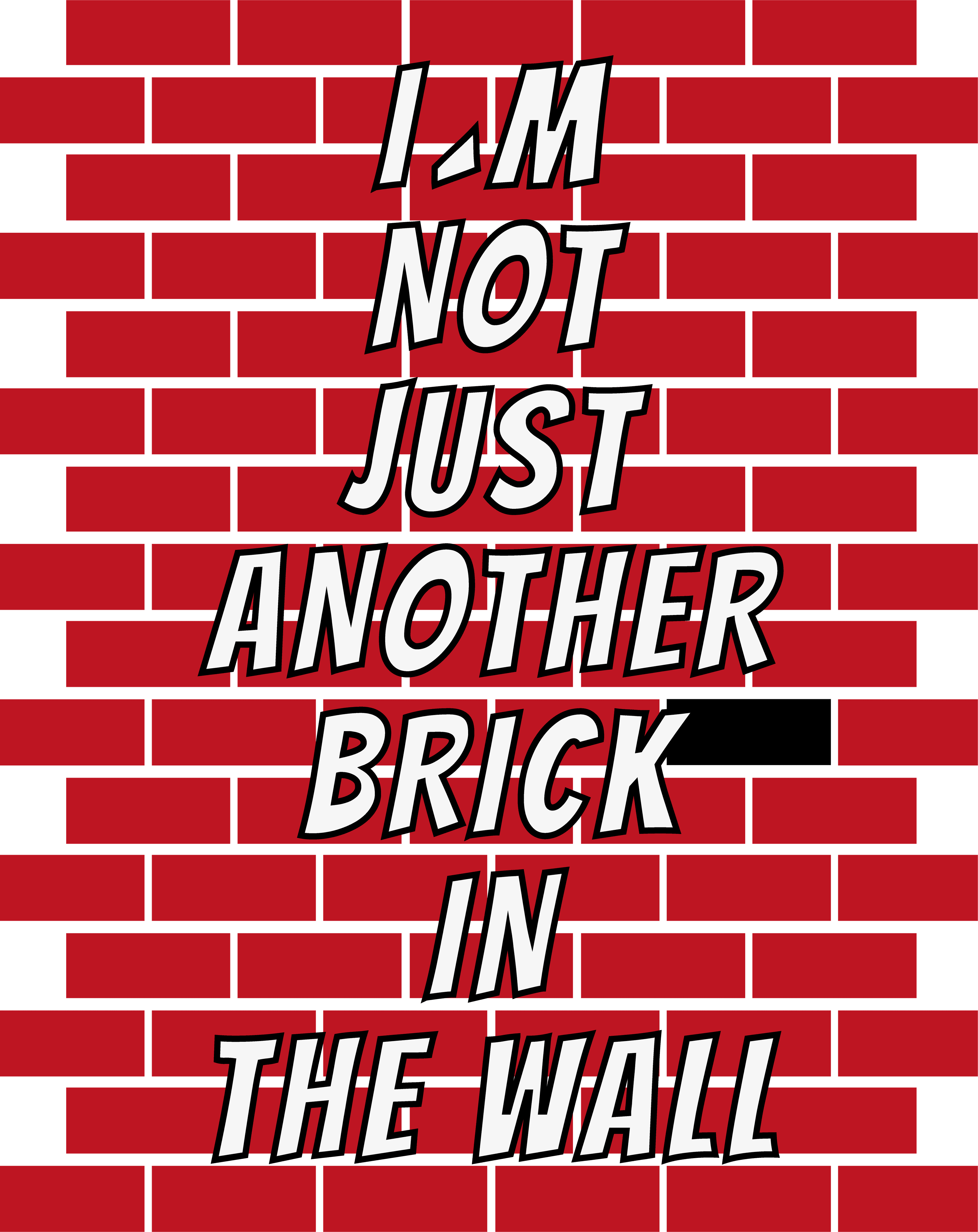 Školní tričko Another brick in the wall