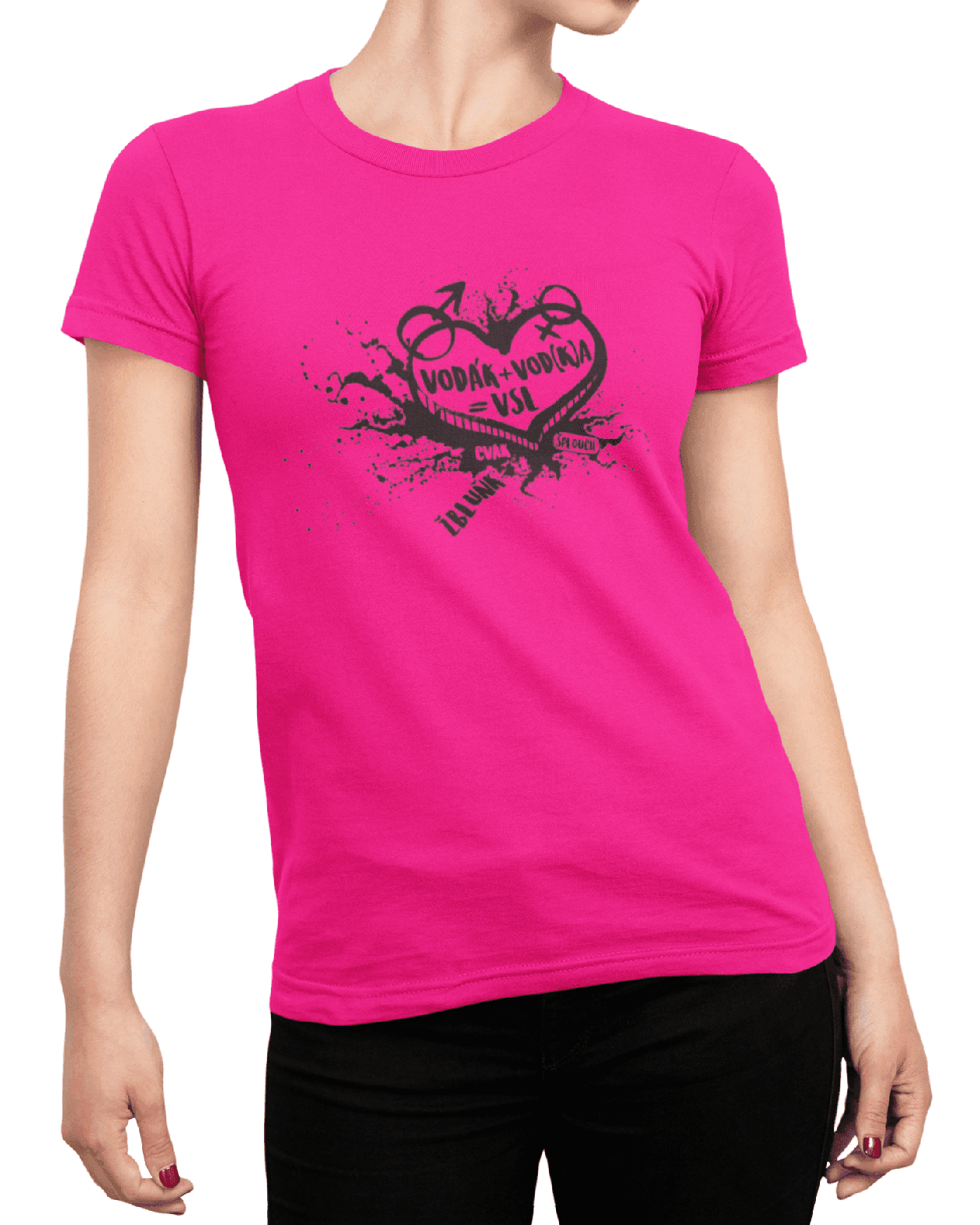 t shirt mockup of a woman posing with cropped face 87 el min